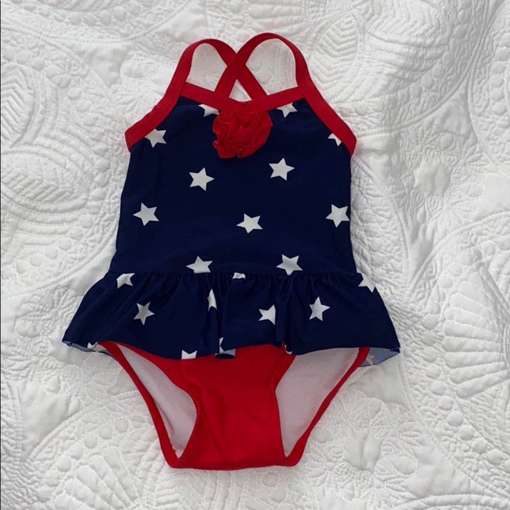 Baby Girl USA One Piece Swimsuit